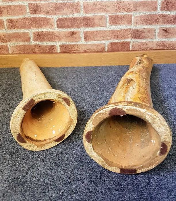 Estatueta família adereço cerâmica decoração