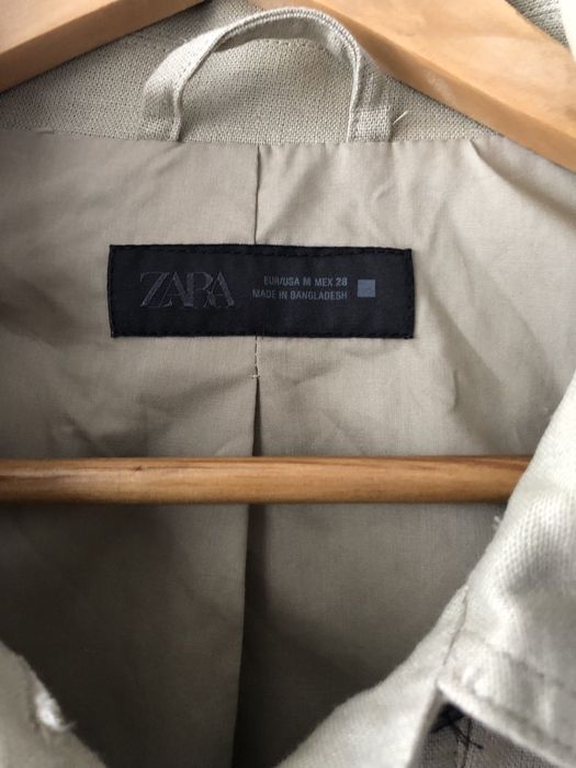 Лляний піджак жакет ZARA M