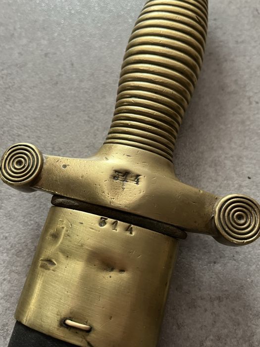 Tasak francuski „Gladius” 1831 zgodny, piękny stan, bagnet
