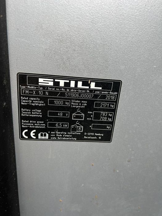 Ричтрак, електричний навантажувач, штабелер, погрузчик Still FM-X 10N