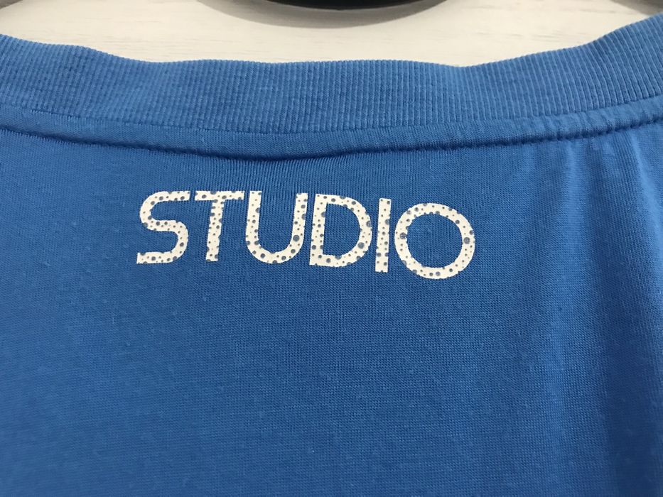 Koszulka Nike Studio do tanca niebieska S 36 oversize dekold