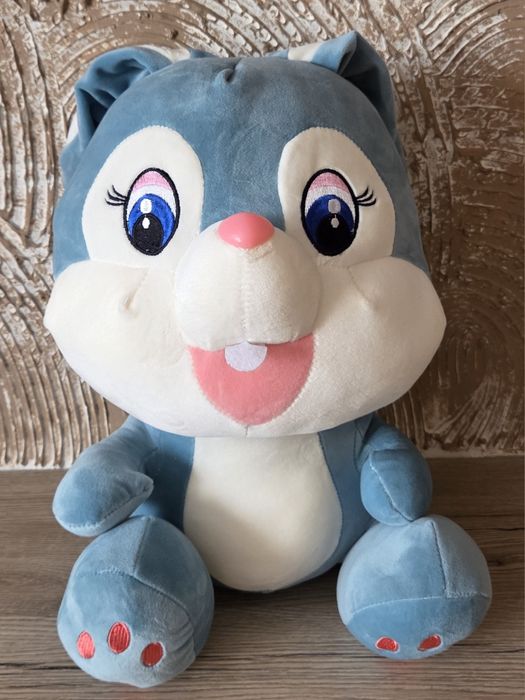 Maskotka z kocykiem w środku Królik Niebieski 40cm