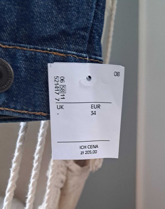 Okazja! Nowa! SUBLEVEL Denim Kurtka jeansowa XS (wg mnie S)