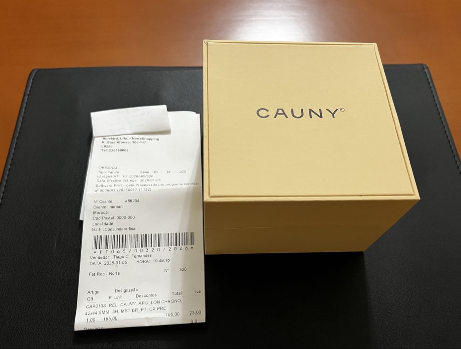 Relógio CAUNY  Apollon Chrono