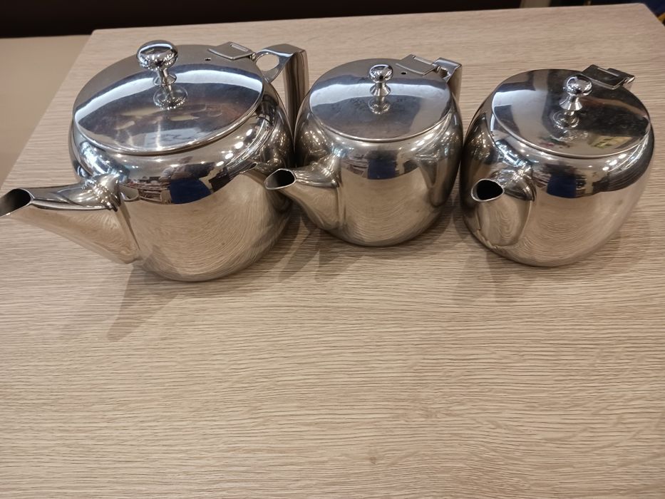 Kit com 3 bules de aço Inox