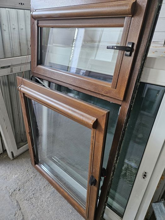 Okna Pcv -sz104x175w- (4szt) Złoty Dąb Dwustronny
