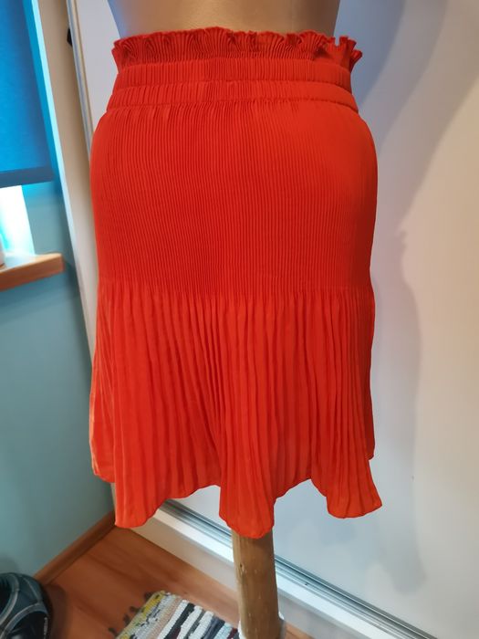 Plisowana spódnica damska H&M rozm 38, pomarańcz, nowa