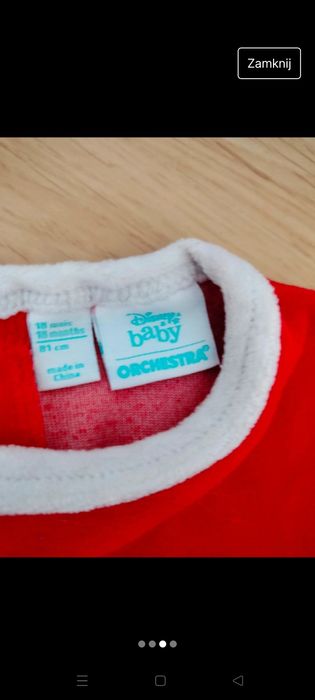 Świąteczny pajac welurowy