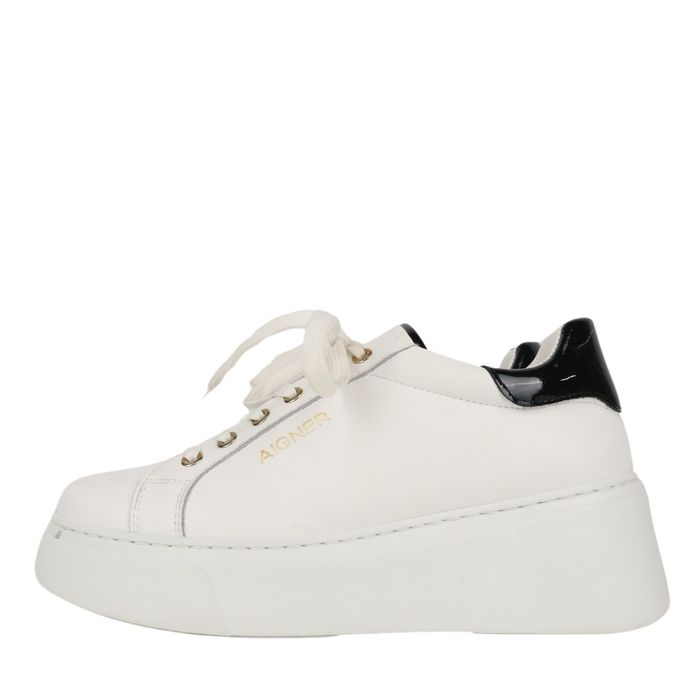 Buty damskie Aigner, trampki, rozmiar 37, białe, skórzane, codzienne, sportowe SCH3747