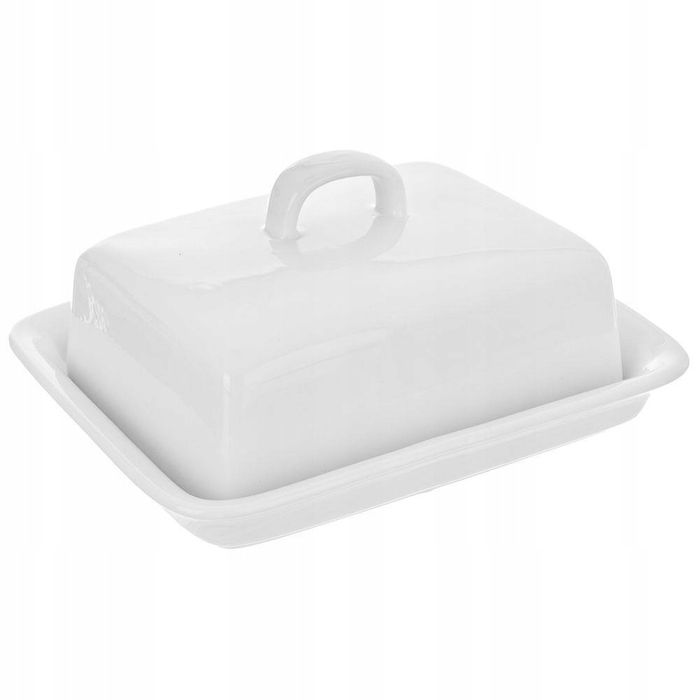 maselniczka porcelanowa 18x12,5x9cm. czeski orion