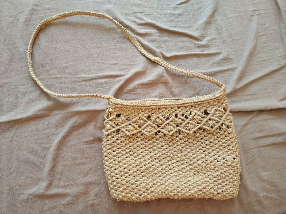 Torebka ręcznie robiona makrama