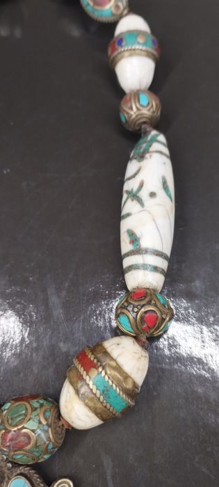 Колье бирюза кораллы