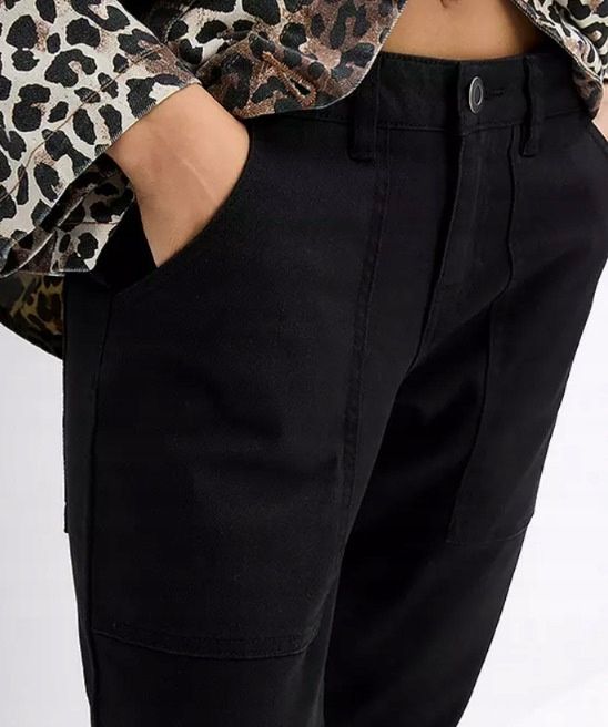 B.P.C spodnie boyfriend 7/8 czarne 52.