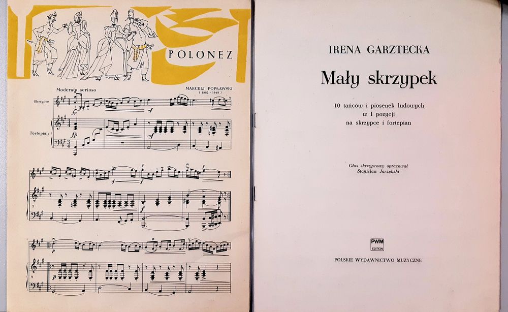 Mały skrzypek - I. Garztecka/Utwory na skrzypce i fortepian.Popławski