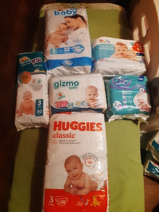 Продаются детские памперсы новые недорого размеры 1,2,3,4,5,7 ценам