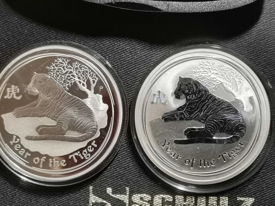 1 доллар серебро 0.999 Австралиягод тигра 2010