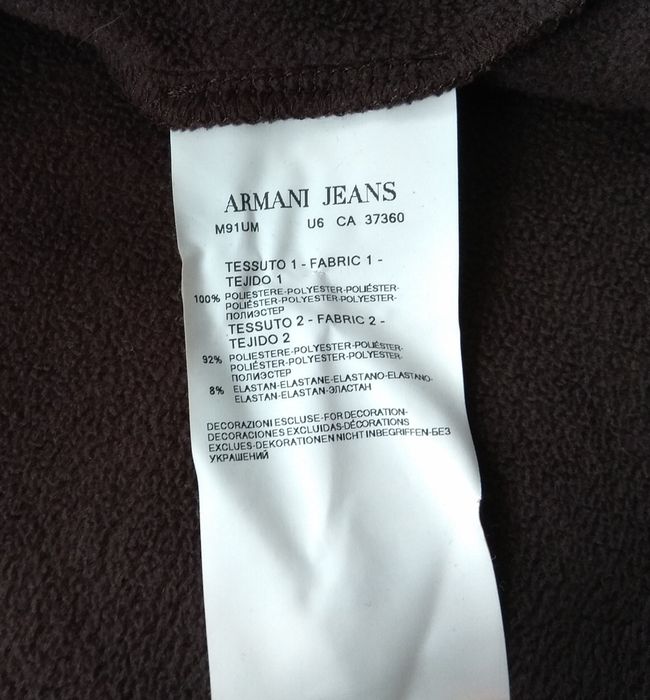 Armani Jeans флис худи кофта флисовая slim fit оригинал S-M
