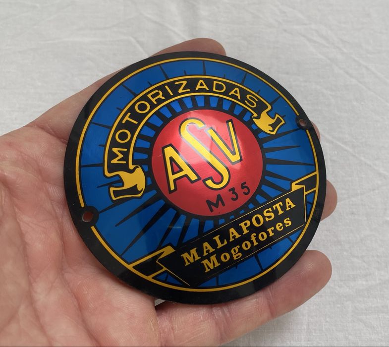 Emblemas simbolos depósito motorizadas ASV M35 Malaposta raro