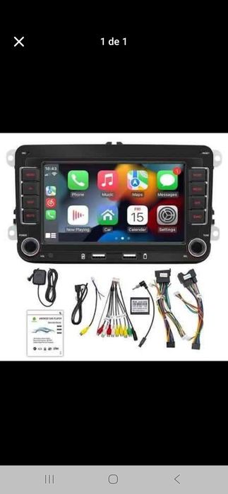 Rádio 2 DIN Android VW Golf/Passat/Polo/Seat/Sirocco...