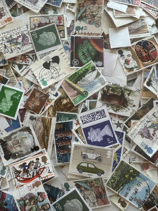 Lote de 100 Selos Inglaterra - Todos diferentes