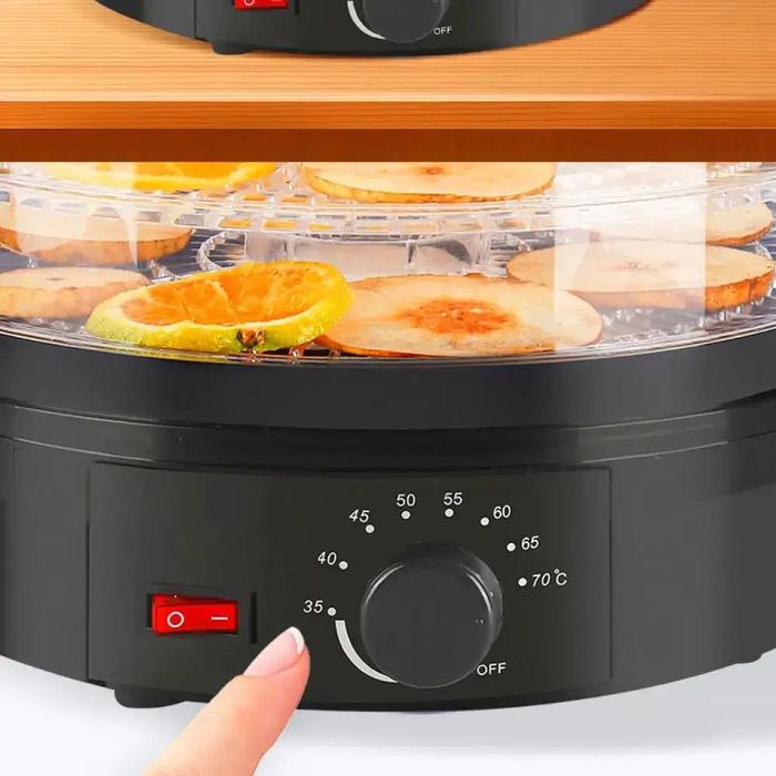 Електро сушарка для фруктів і овочів 5 ярусів, 800 Вт, Rainberg RB-912