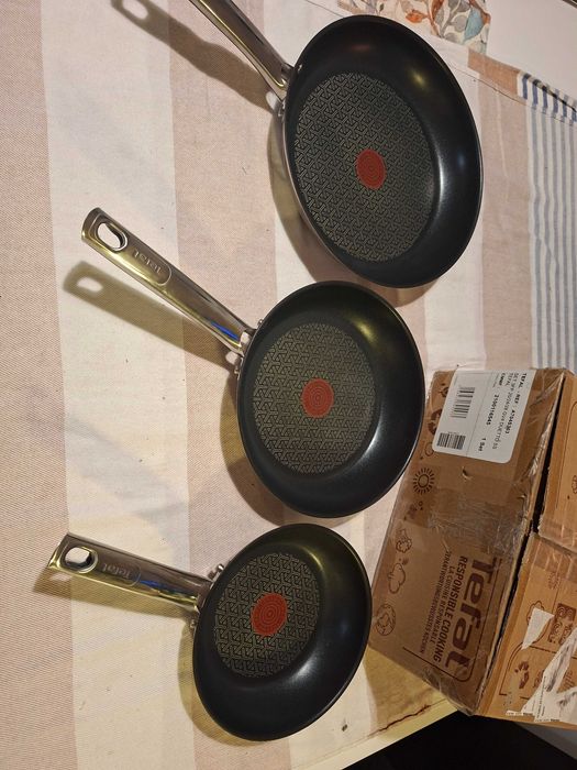 Tefal zestaw 3 Patelni 20/24/28CM INDUKCJA