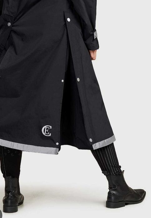 XL płaszcz jeździecki przeciwdeszczowy mega szeroki dół elegancki