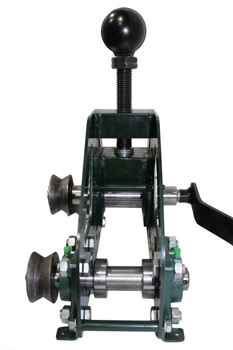 ручной станок для профильной и круглой трубы ТУР из выносными роликами