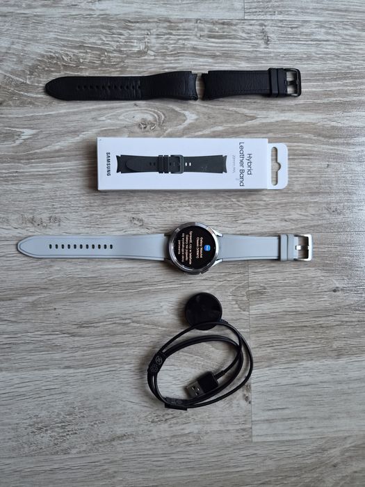 Samsung watch 4 46mm classic - super zestaw,  2 oryginalne  paskip
