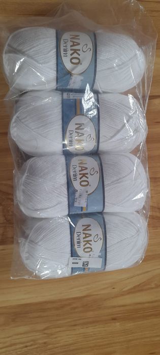 4 włóczki nako denim 208