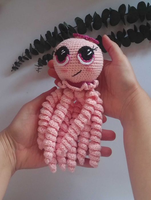 Polvo neo natal amigurumi
