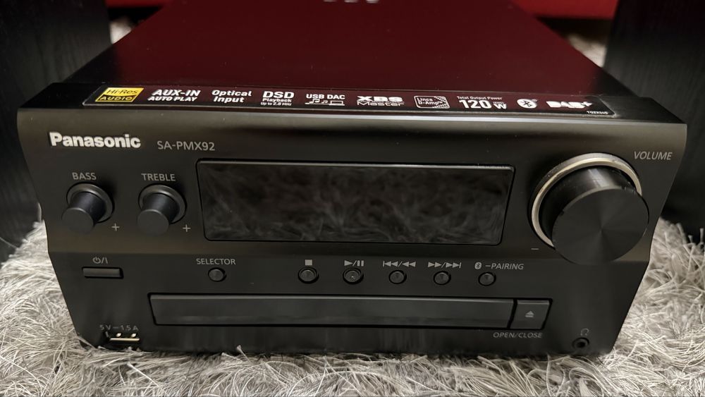 Wieża Panasonic SC-PMX92EG-K Czarna