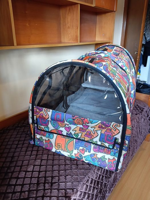 Tenda de exposição.