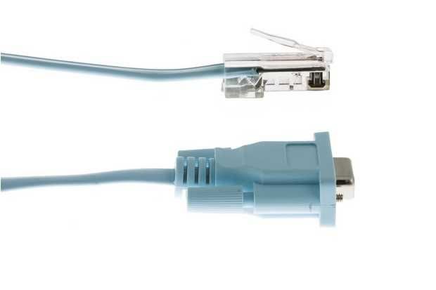 Cabo de consola Cisco DB9 femea para RJ45 1,8 m