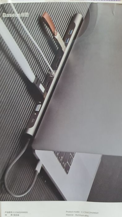 Продам хаб Hub Baseus 4k HDMI USB3.0  12 в 1