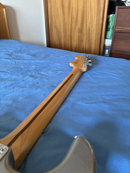 Fender Stratocaster Player Series HSS Silver Custom + Inox frets and dressing
