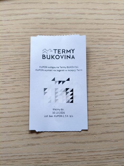 Kupon na Termy Bukovina