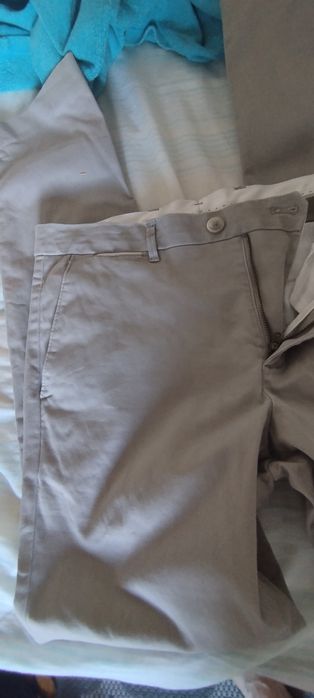 Calça Mango homem cinza tam 40