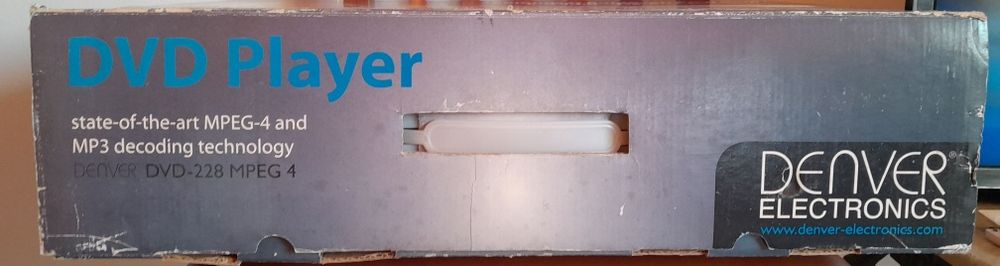 Leitor DVD DENVER Divx  228 - com comando e caixa