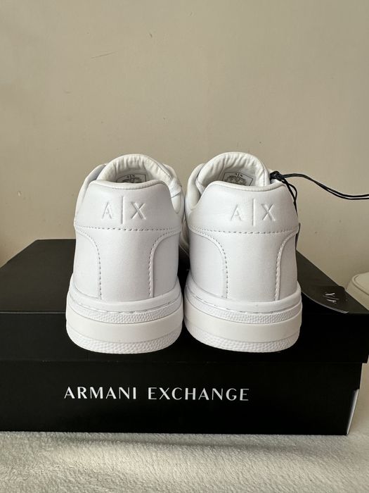 Sneakersy białe Armani Exchange buty tenisówki skórzane AX 38