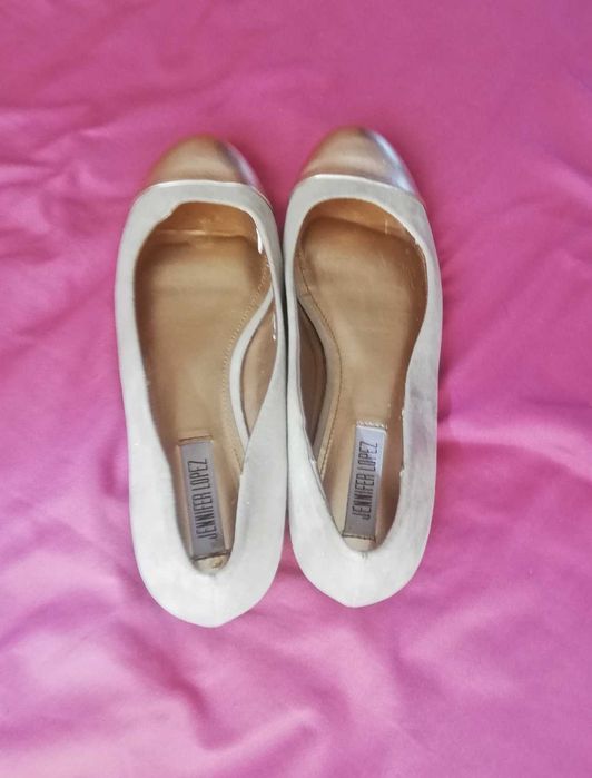 baleriny eleganckie Jenifer Lopez 39 /40 beżowo-złote