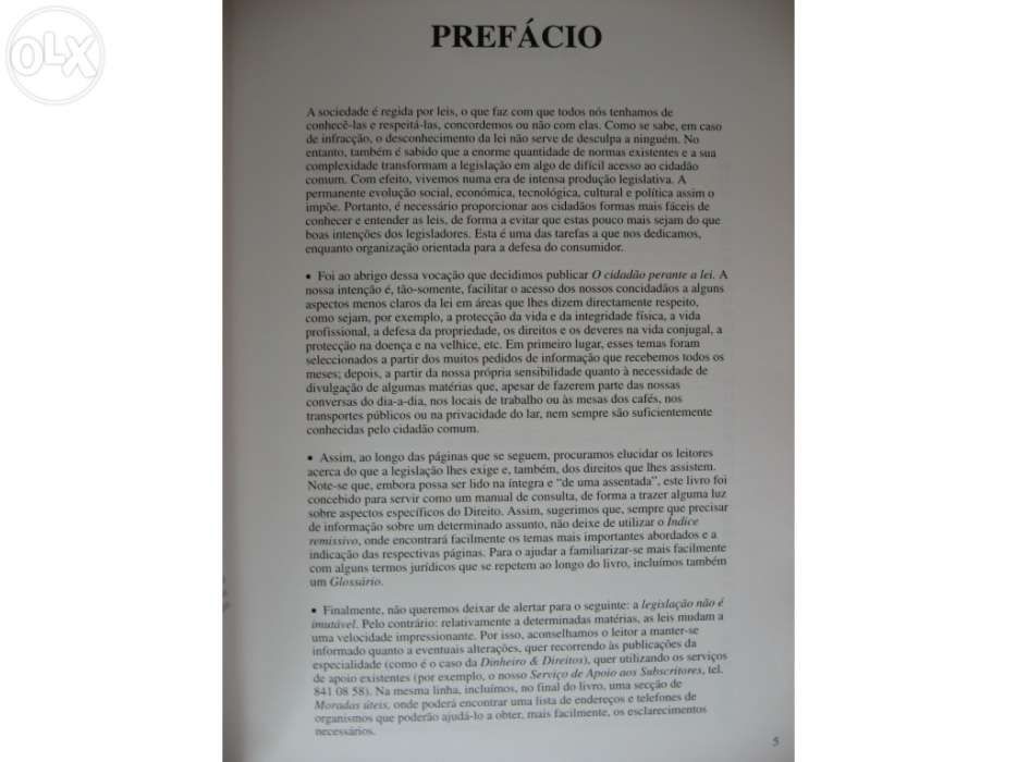 Livro o cidadao perante a lei