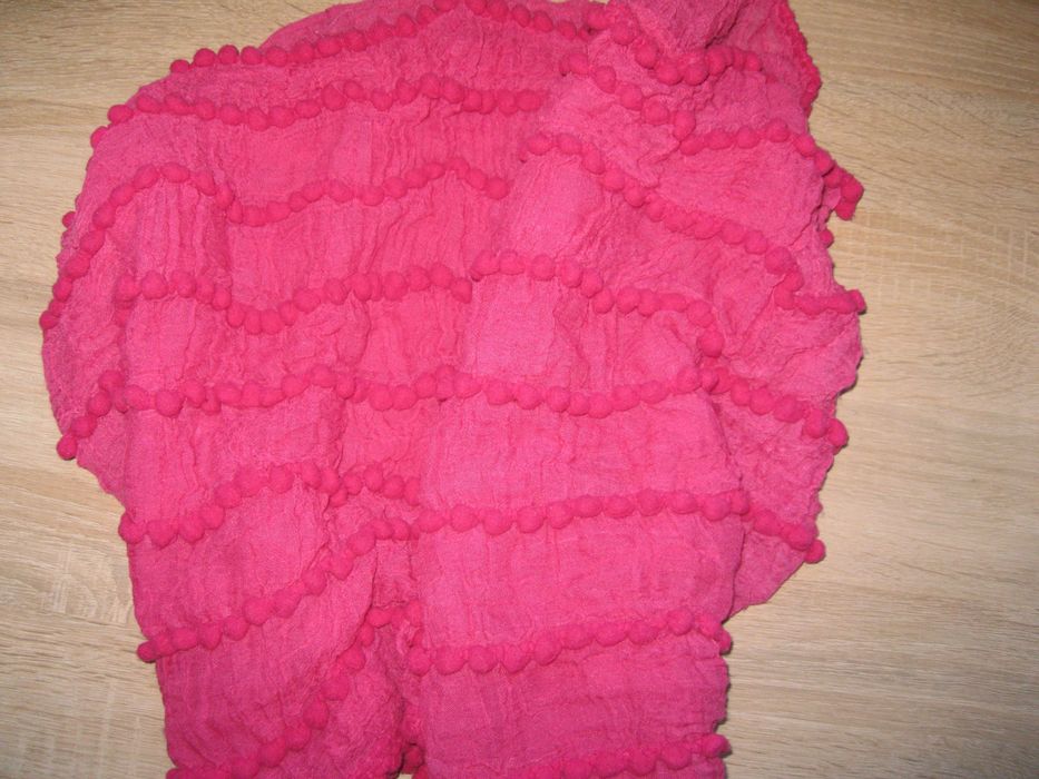 шарф хомут очень розовый