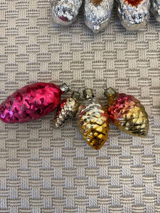 Скляні ялинкові прикраси. СССР