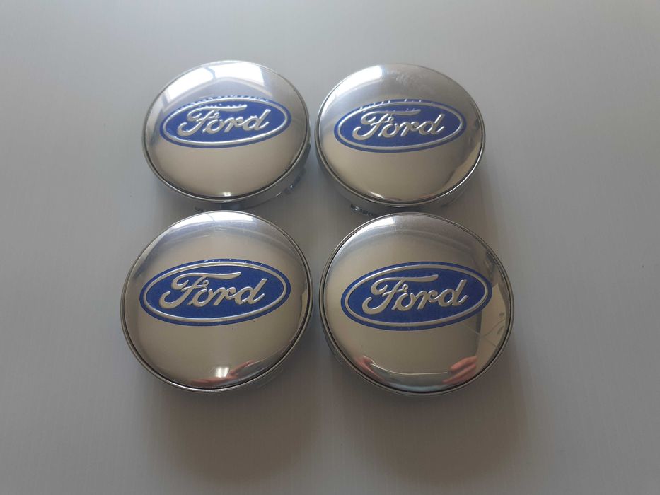 Centros/tampas de jante completos Ford com 54, 56, 60, 65 e 68 mm
