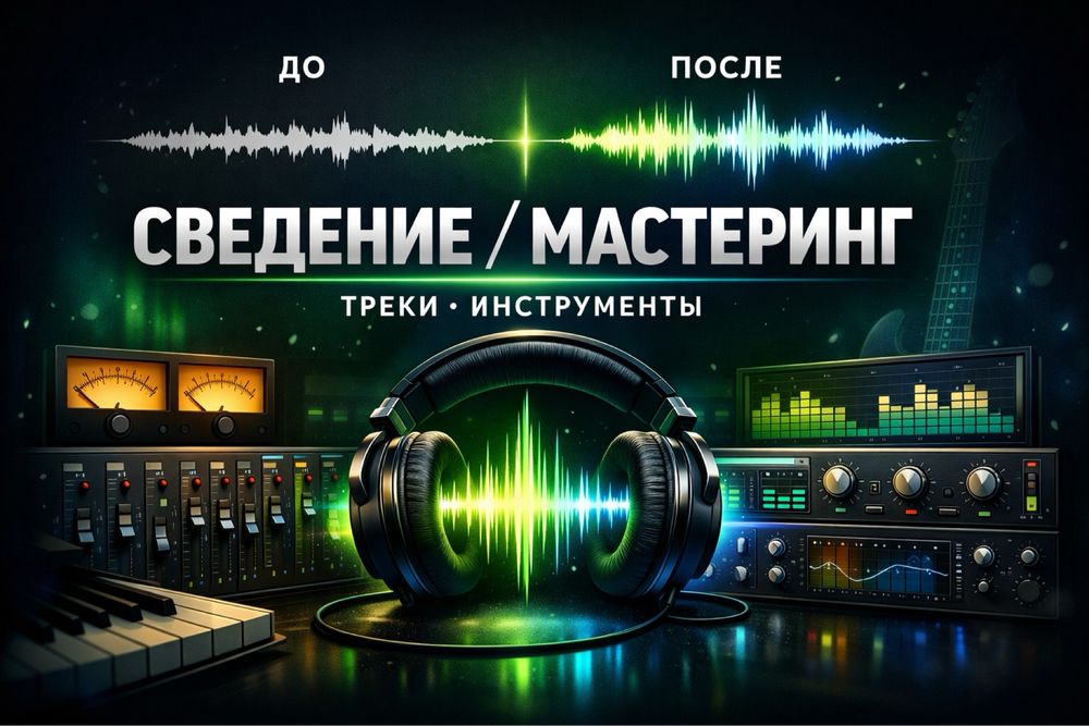 Профессиональное сведение и мастеринг треков и инструментов.