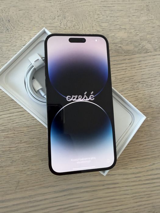 iPhone 14 Pro Max 128 GB Space Black | Polska dystrybucja | pudełko + kabel + Spigen
