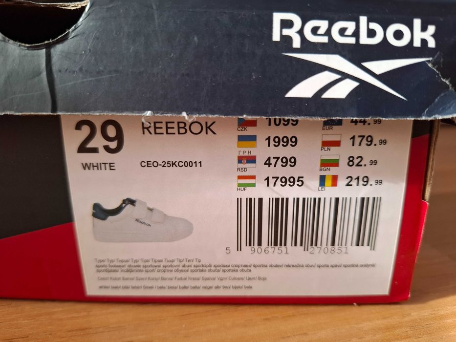 Buty adidasy Reebok 29