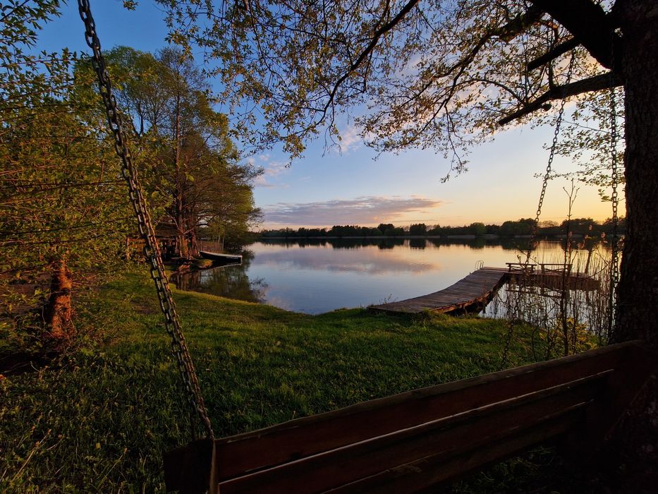 Wakacje 2026! Domek nad jeziorem, prywatna plaża. AUGUSTÓW
