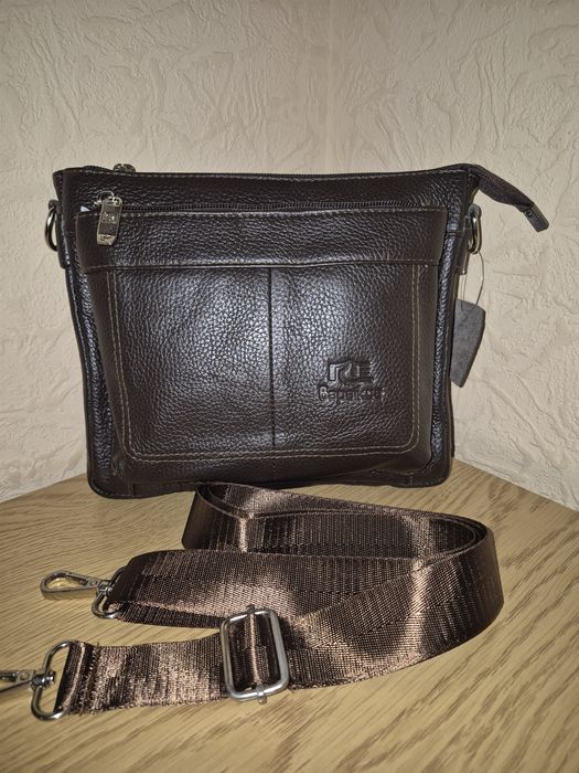 Чоловіча сумка з натуральної шкіри